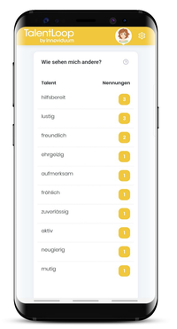 Screenshot Smartphone: Charaktereigenschaften Anzahl Nennungen