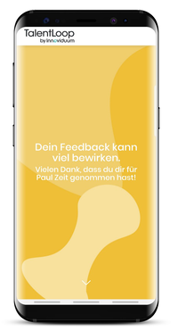 Screenshot Smartphone: Feedback Abschluss