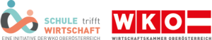 Logo Schule trifft Wirtschaft und WK Oberösterreich